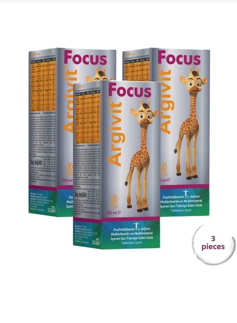 Argivit Argevit Fox Syrup 150ml (3-piece set) - Image 1